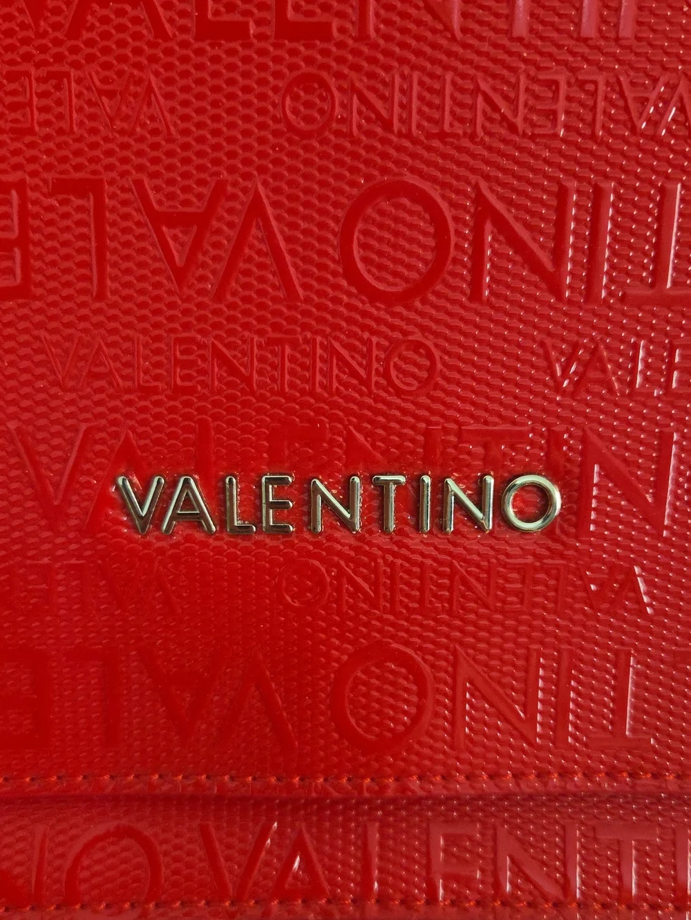 Valentino by Mario Red Crossbody Vegan Leather NWOT